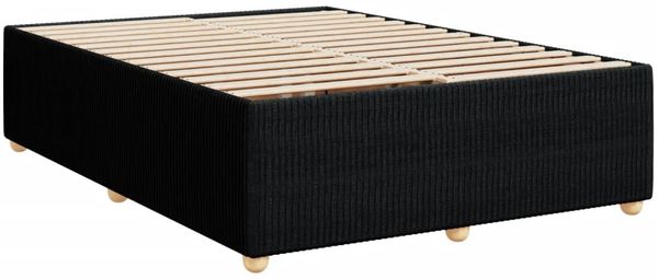 vidaXL Boxspringbett mit Matratze Schwarz 140x200 cm Stoff 3287474 Bild 8