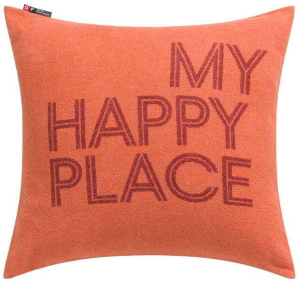David Fussenegger Kissenhülle Silvretta My happy place Terracotta (50x50 cm) 82377455