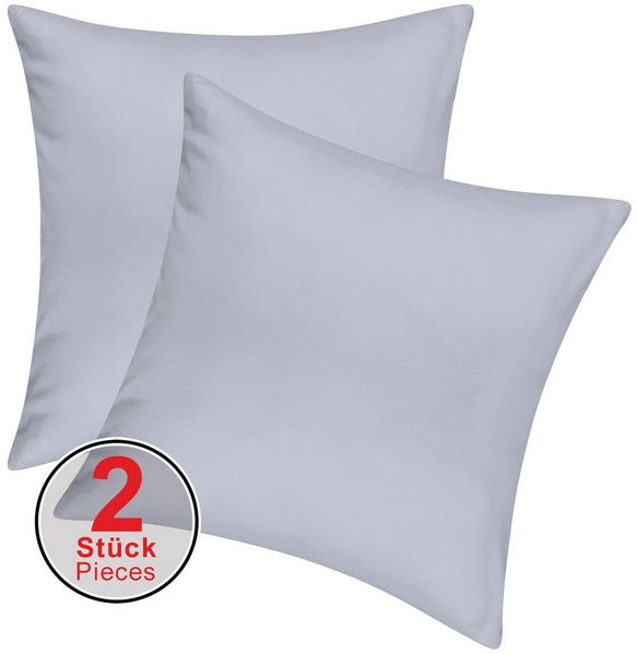 Pataya Kissenbezug 100% Baumwolle, weiche Kopfkissenbezug, Kissenhülle, Kissenbezüge, (2 Stück), Weich und Atmungsaktiv, Jersey, 140 g/m²