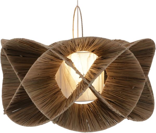 Guru-Shop Deckenleuchten Deckenlampe, in Bali handgemacht aus., Leuchtmittel nicht inklusive
