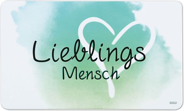 KESPER 31253 Dekor-Frühstücksbrettchen Motiv LIEBLINGSMENSCH