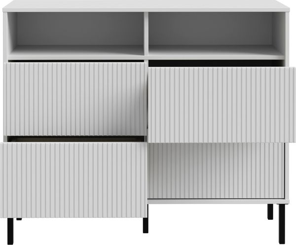 Schubkastenkommode >NEKTARIUS< 4 Schübe, in Secret grey - 103,1x85,6x42cm (BxHxT) Bild 3
