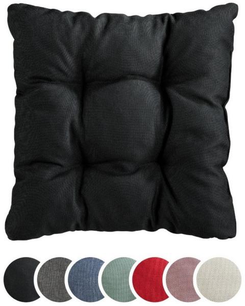 sleepling Stuhlkissen Sitzkissen, aus weichem Möbelstoff für hohen Sitzkomfort, 38x38 cm