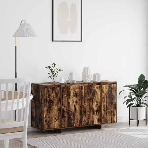 vidaXL Sideboard Geräucherte Eiche 135 x 41 x 75 cm Holzwerkstoff 3333890