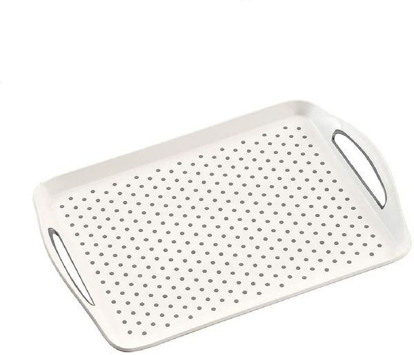 KESPER 77200 Serviertablett aus Kunststoff, weiß / Tablett / Frühstückstablett