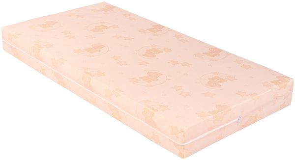 Kikkaboo Babybett-Matratze extra Comfort 120 x 60 x 12 cm, Bezug abnehmbar pink
