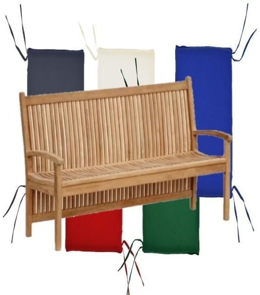 Bankauflage 120x50 cm für Gartenbank Pescara - grün Bild 3