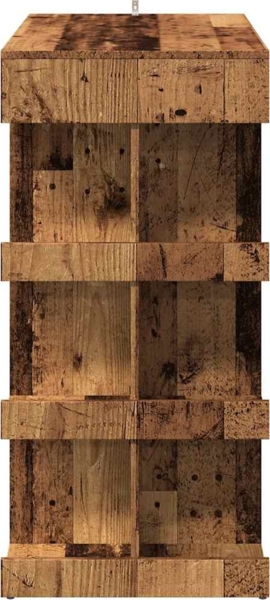 vidaXL Bartisch mit Regal Altholz-Optik 100x48x101,5 cm 856758 Bild 4