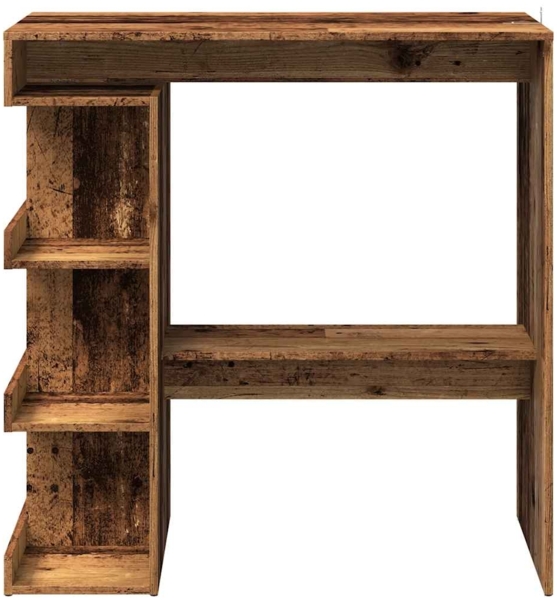 vidaXL Bartisch mit Regal Altholz-Optik 100x48x101,5 cm 856758 Bild 3