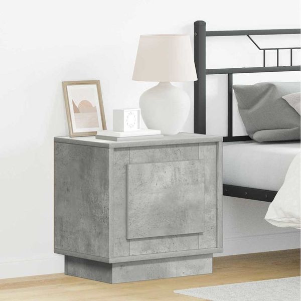 vidaXL Nachttisch Beton Grau 44 x 34,5 x 45 cm Holzwerkstoff 869568