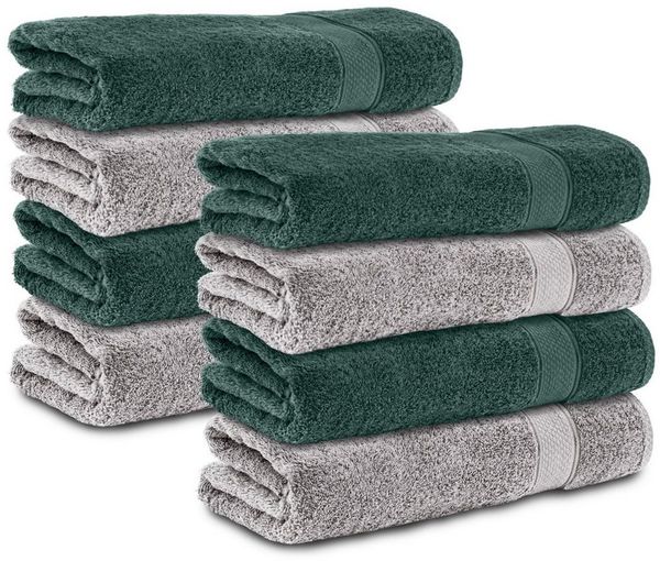 Komfortec Handtuch Set 50x100 cm aus 100 % Baumwolle, Frottee (Packung, 8-St), Handtücher Set, Weich, Towel