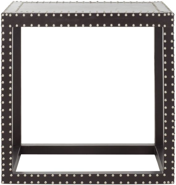SAFAVIEH Modern Wooden Accent Table, in Charcoal, 40 X 60 X 60