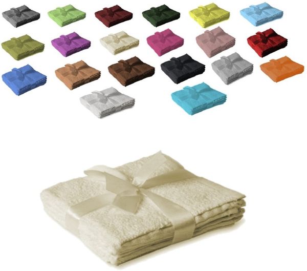 Seiftuch 4er Set 30 x 30 cm Naturweiss