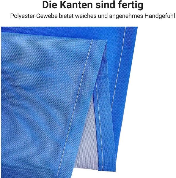 Duschvorhang 120x200cm Sea Blue Antischimmel Wasserabweisend Polyester 8 Ösen Bild 5