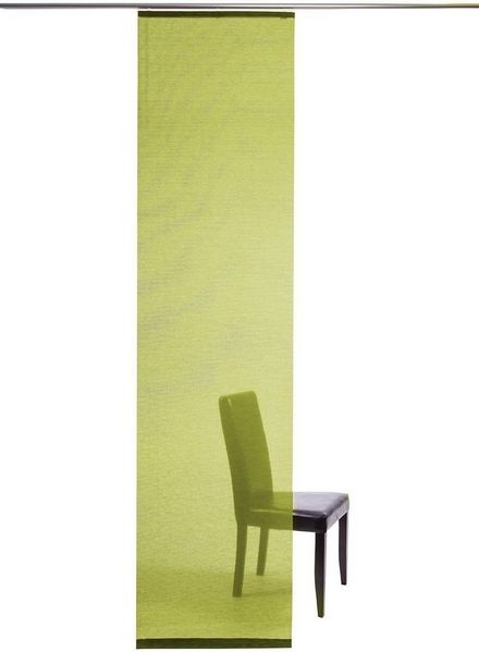HOMING Schiebegardine Manhattan (1 St), Klettband, transparent, modern, Wohnzimmer, Schlafzimmer