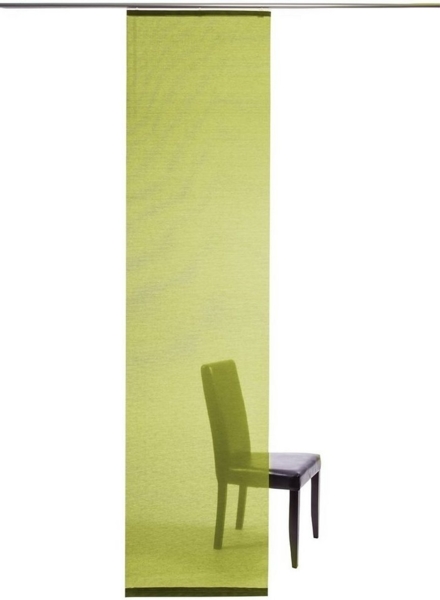 HOMING Schiebegardine Manhattan (1 St), Klettband, transparent, modern, Wohnzimmer, Schlafzimmer