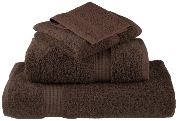 vidaXL Premium Waschhandtücher SOLUND 10 Stück Braun 30x30cm 600gsm 137229 Bild 3