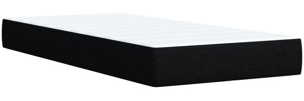 vidaXL Boxspringbett mit Matratze Schwarz 80x200 cm Stoff 3293402 Bild 11