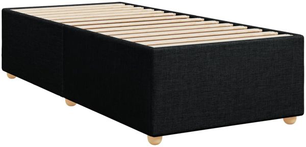 vidaXL Boxspringbett mit Matratze Schwarz 80x200 cm Stoff 3293402 Bild 10