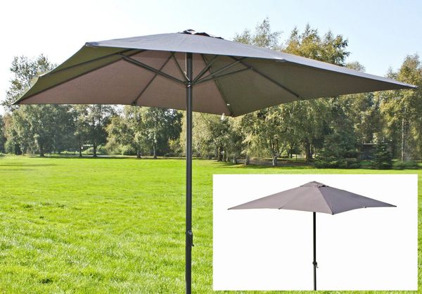 Sonnenschirm Anthrazit 250 x 250 cm 8 Streben