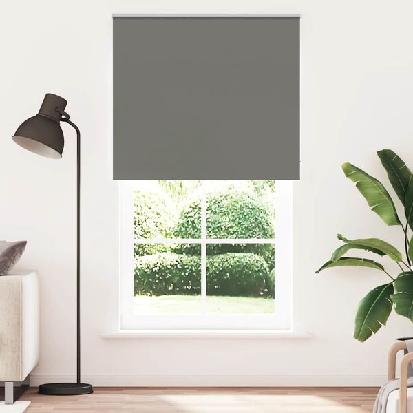 vidaXL Verdunkelungsrollo Grau 135x230cm Stoffbreite 131,6cm Polyester 4011213