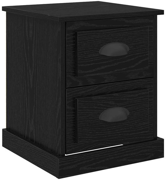 vidaXL Nachttisch Schwarz Eichen-Optik 39 x 39 x 47,5 cm Holzwerkstoff 881332 Bild 2