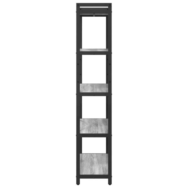 vidaXL Bücherregal Grau Sonoma 80 x 30 x 153 cm Holzwerkstoff 868416 Bild 5