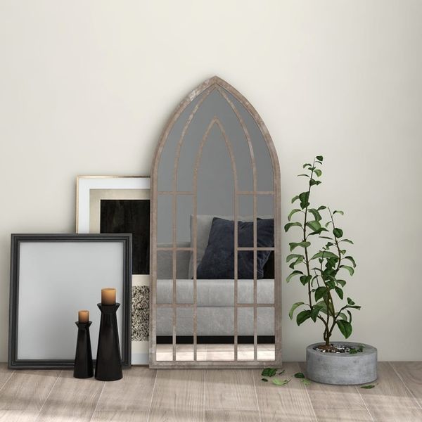 vidaXL Spiegel Sandfarben 100x45 cm Eisen für den Innenbereich 3093523