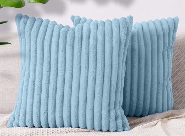 Amilian Dekokissen 2er Set - Zierkissen mit Füllung, Sofakissen, Couchkissen, (2 Stück), 40x40 cm, Dekokissen mit Füllung und Bezug, Wohnkissen