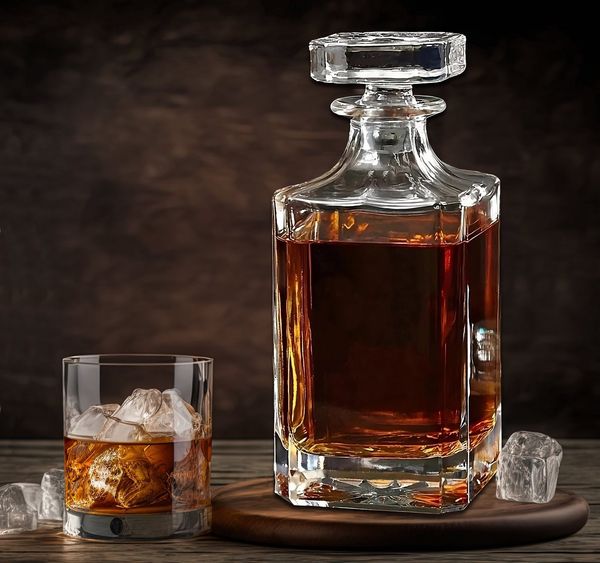 Lasernauten Whiskyglas Whisky Set mit Karaffe und 2, 4 oder 6 Whiskygläsern Geschenk Gläser, 5-tlg.