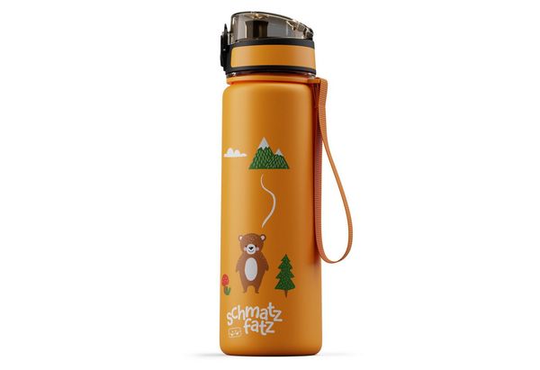 Klarstein Trinkflasche schmatzfatz Trinkflasche, Kinderflasche 500 ml Kindergarten Outdoor Schule Sport