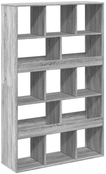vidaXL Bücherregal Grau Sonoma 100x33x156,5 cm Holzwerkstoff 3309371