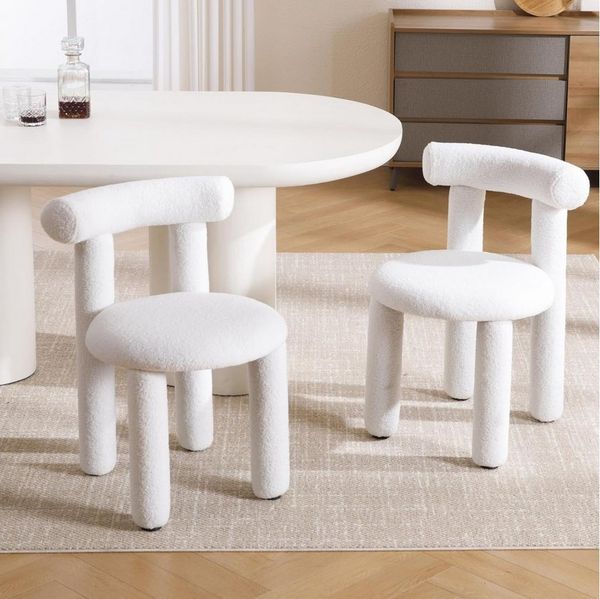 WAHSON OFFICE CHAIRS Esszimmerstuhl 2er Set Moderne Akzentstühle ohne Armlehne für Esszimmer
