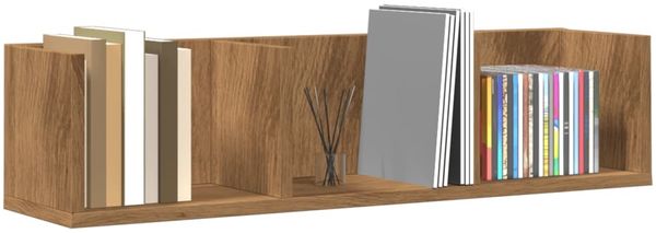 vidaXL CD-Wandregal Artisan-Eiche 75x18x18 cm Holzwerkstoff 855949