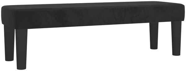 vidaXL Boxspringbett mit Matratze Schwarz 140x190 cm Samt 3138081 Bild 7