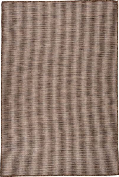 vidaXL Outdoor-Teppich Flachgewebe 120x170 cm Braun 340788