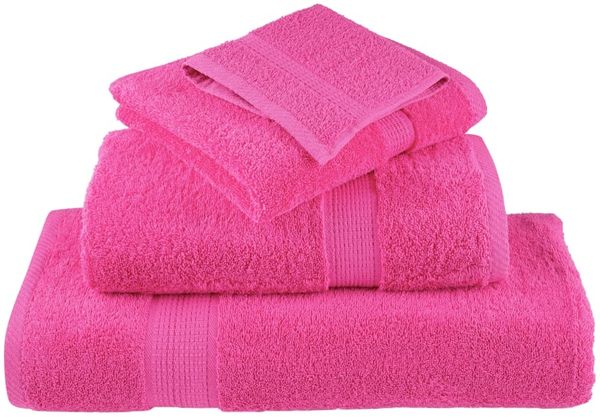 vidaXL Premium Waschhandtücher SOLUND 2 Stück Rosa 30x30 cm 600 g/m² 137515 Bild 4