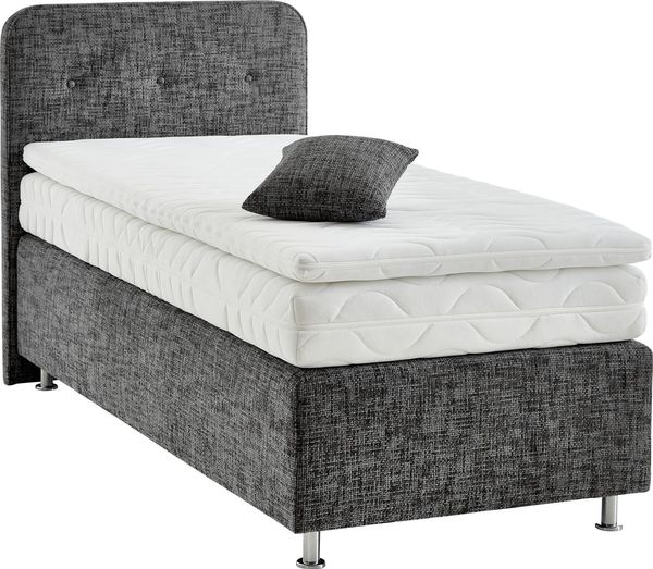 Westfalia Schlafkomfort Boxspringbett Sapporo, Inkl. Zierkissen, wählbar in H2, H3 & H4