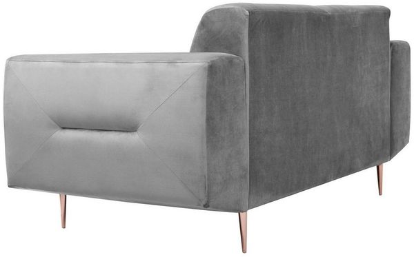 Beautysofa Polstergarnitur VENEZIA Die Lieferung beinhaltet Beiträge zur Wohnung, (Sessel + 2-Sitzer Sofa + 3-Sitzer Sofa im modernes Design), mit Metallbeine, Couchgarnituren aus Velours Bild 3