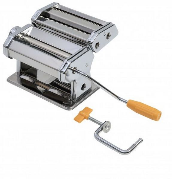Axentia Nudelmaschine verchromt Pasta-Maker für Lasagne-Platten 224773