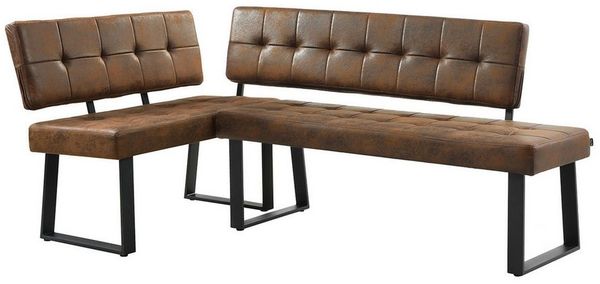 B&D home Eckbank AKA (2-St), beidseitig montierbar, gepolstert, mit Rückenlehne, verschiedene Maße Bild 2