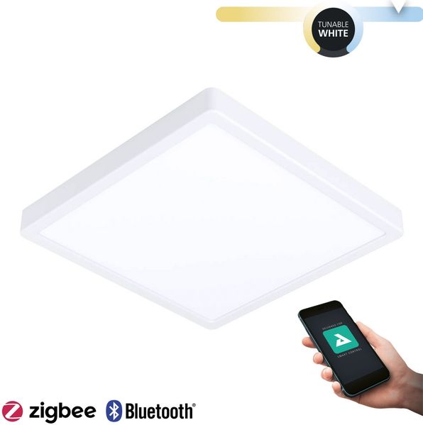 Eglo 900125 LED Aufbauleuchte ARGOLIS-Z weiss L:28. 5cm H:3cm dimmbar IP44 2700-6500K mit Connect Z Funktion