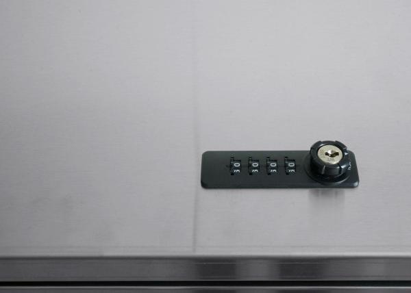 2er Mülltonnenverkleidung HWC-K14, Mülltonnenbox, 119x134x84cm WPC Edelstahl 78kg ~ anthrazit Bild 5