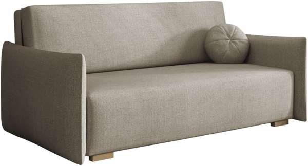 Sofa Viva Glov IV mit Schlaffunktion, 3 Sitzer Schlafsofa mit Bettkasten (Farbe: Soul 03)