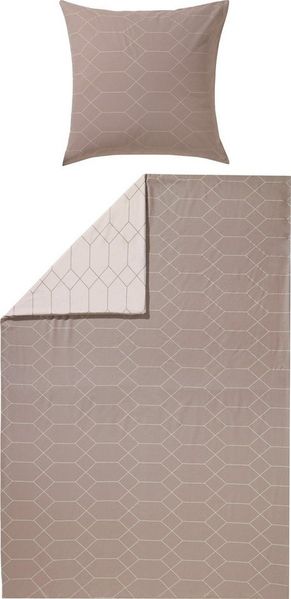 REDBEST Bettwäsche Wendebettwäsche, Mako-Satin, Satin Grafik