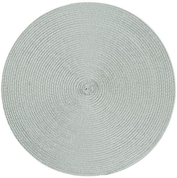 Haus und Deko Platzset Platzset rund ca. 35 cm Ø abwaschbar Bast Optik Tischset Platzdeckche, (1-St)