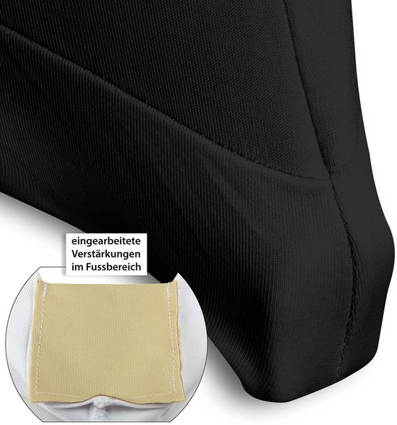 Julido Stehtischhusse Schwarz Ø80cm – Stretch Husse für Hochzeit, Party & Event
