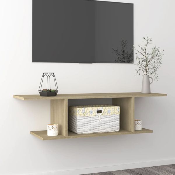 vidaXL TV-Wandschrank Sonoma-Eiche 103x30x26,5 cm 806983