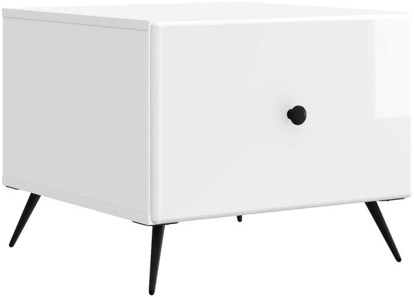 vidaXL Couchtisch Hochglanz Weiß 49 x 50 x 40 cm Holzwerkstoff 895659