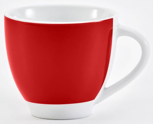 van Well Tasse Vario, 6-tlg, Porzellan, spülmaschinen- und mikrowellengeeignet, 6-teilig